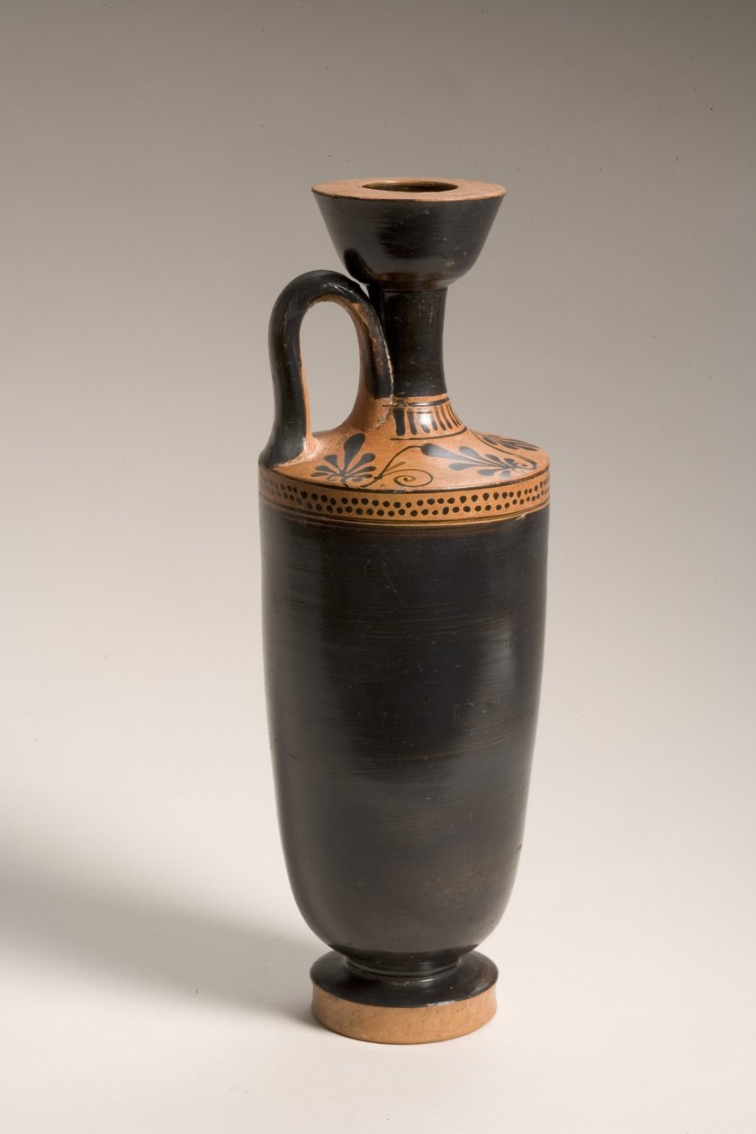 Lekythos sótão preto-vitrificado (cerâmica) de Greek