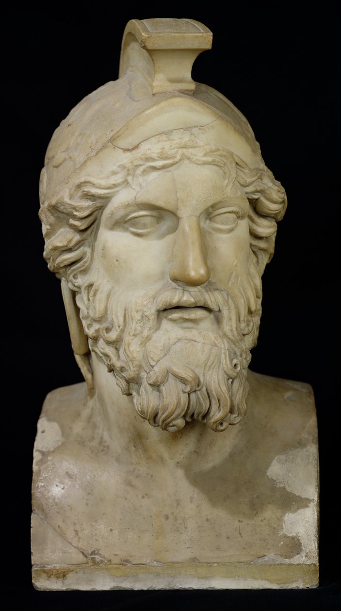 Busto de Miltíades (d.489 aC) 480-336 aC (mármore) de Greek