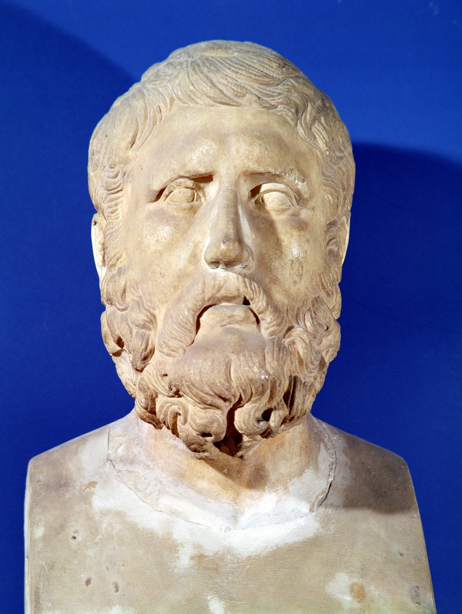 Busto de Zeno de Citium (c.335-c.264 aC) de Greek