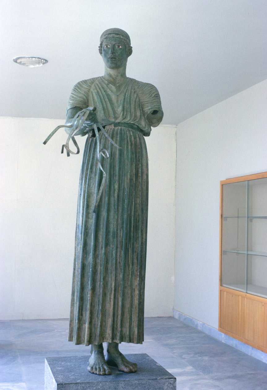 Cocheiro, c.475 aC (bronze) de Greek