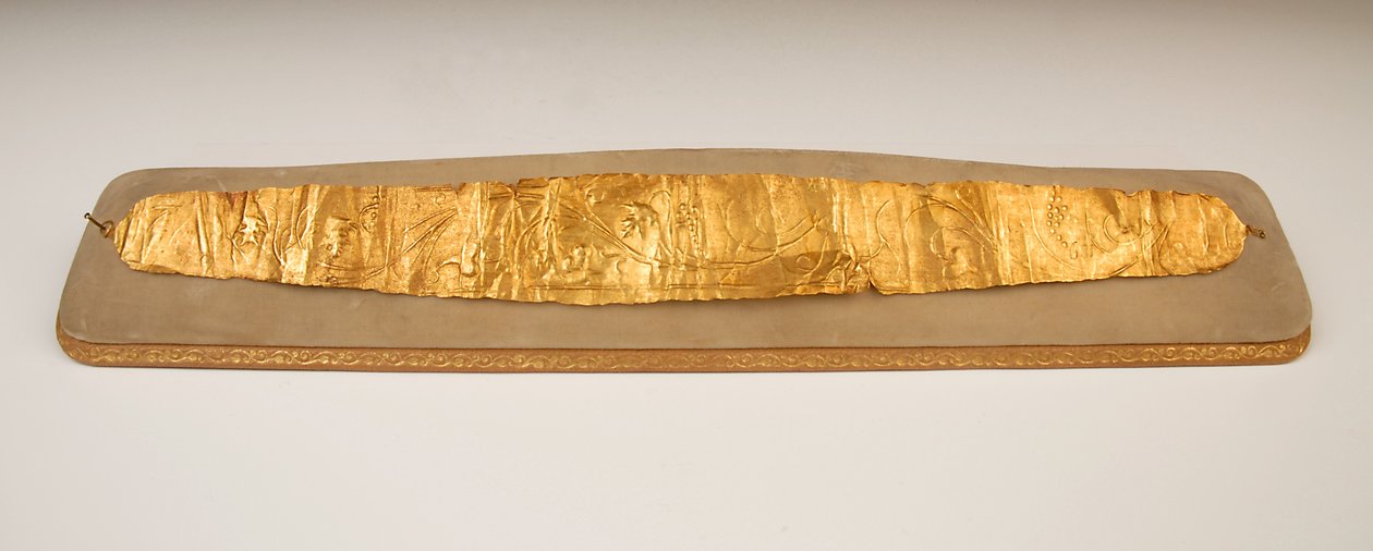 Diadema Funerário, 330-323 aC (ouro) de Greek
