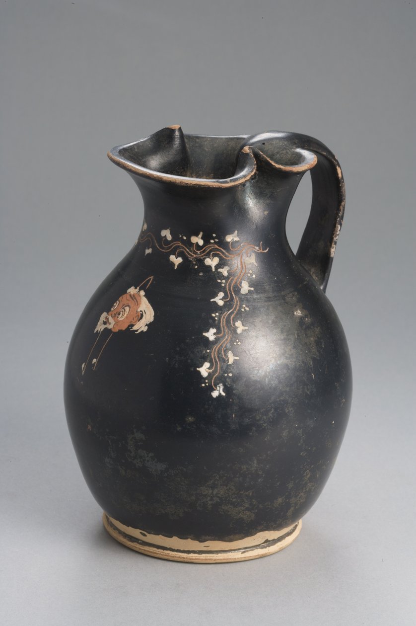 Oinochoe glaceado de Gnathian, grupo de Konnakis (terracotta) de Greek