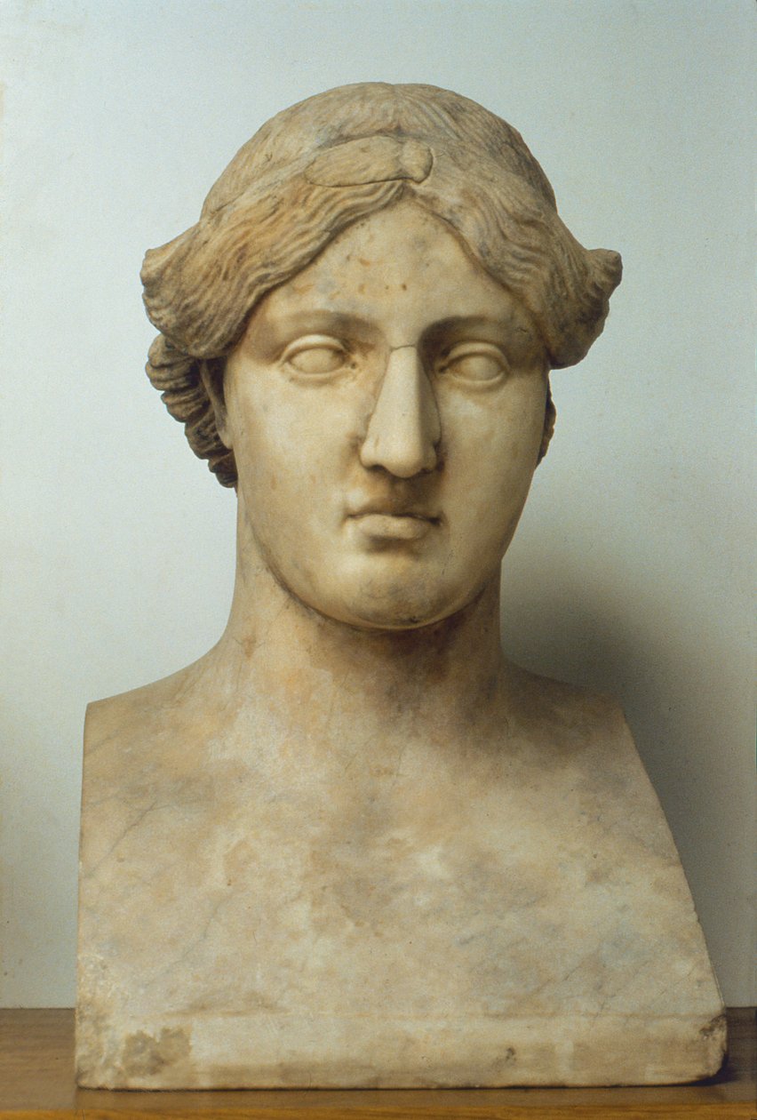 Busto de retrato de Safo (mármore) de Greek