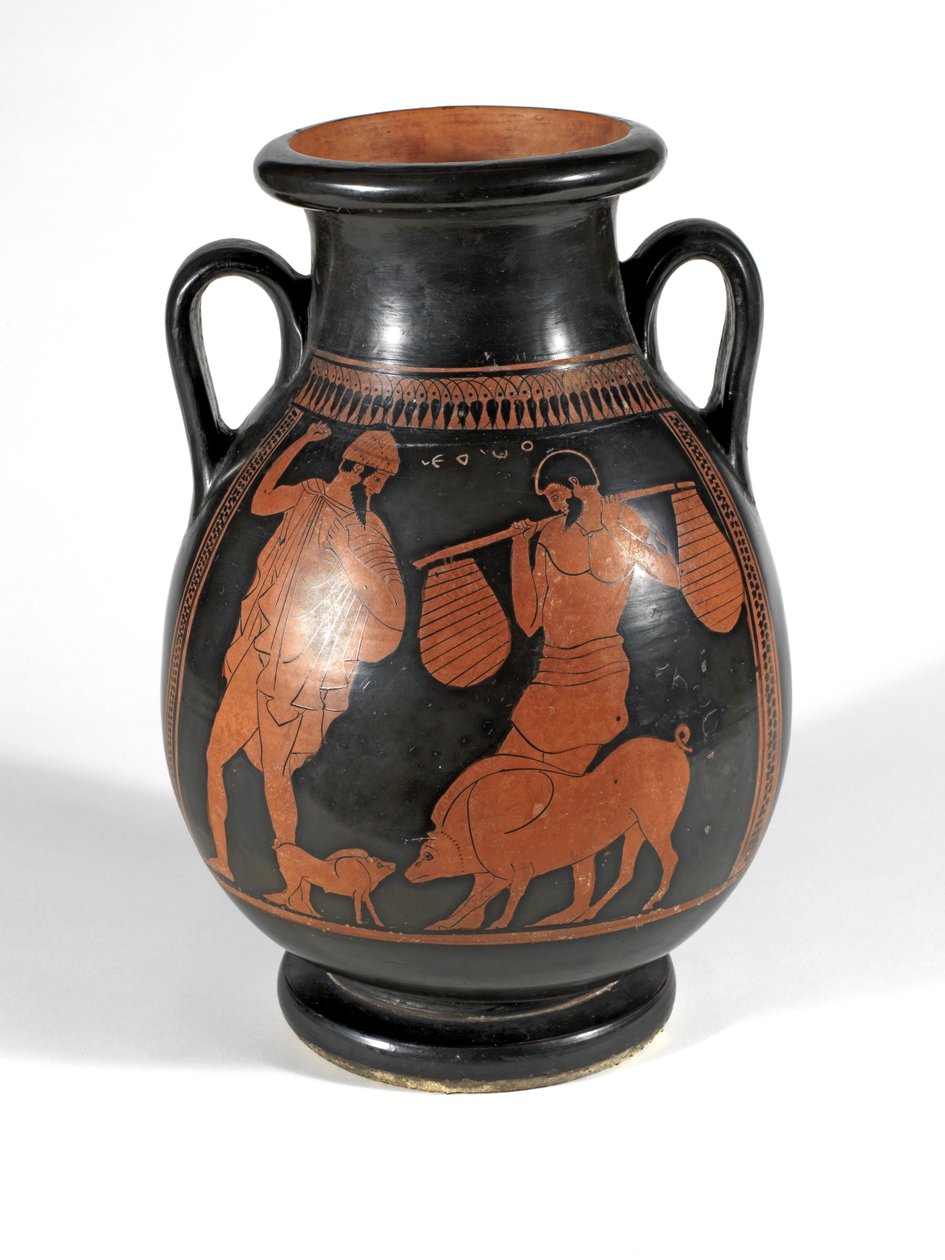 Pelike Red-figura (cerâmica) de Greek
