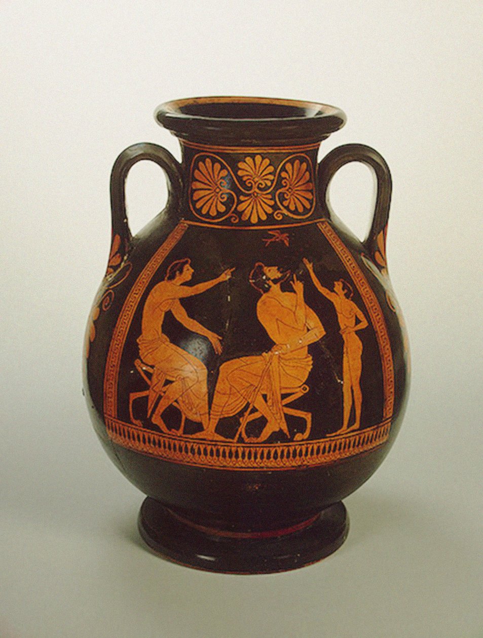 Pelike de figura vermelha, c.510-500 aC (cerâmica) de Greek