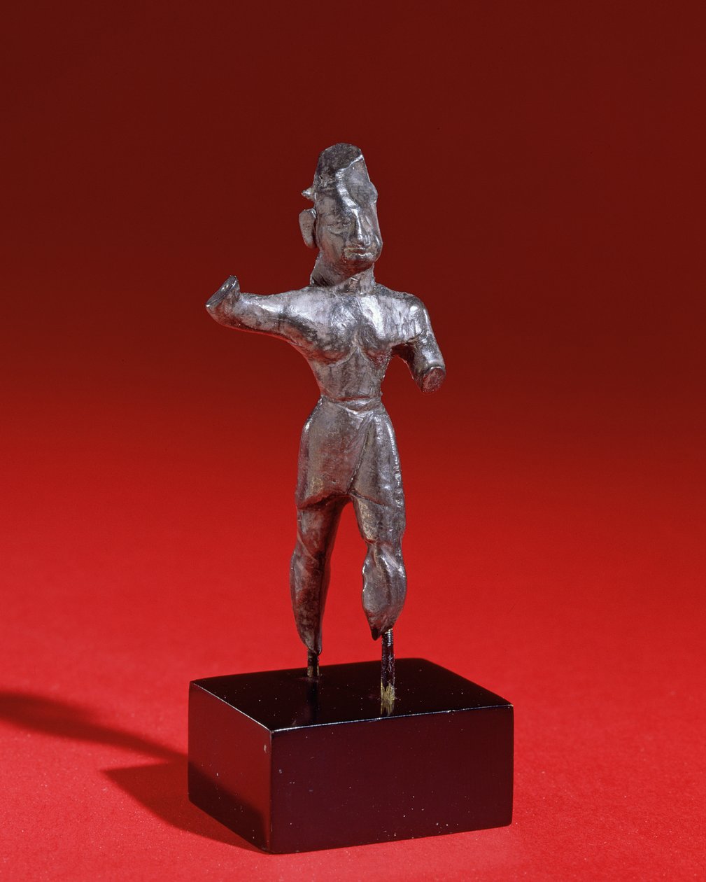 Estatueta de um guerreiro, Grécia, provavelmente c.1600 aC (prata) de Greek