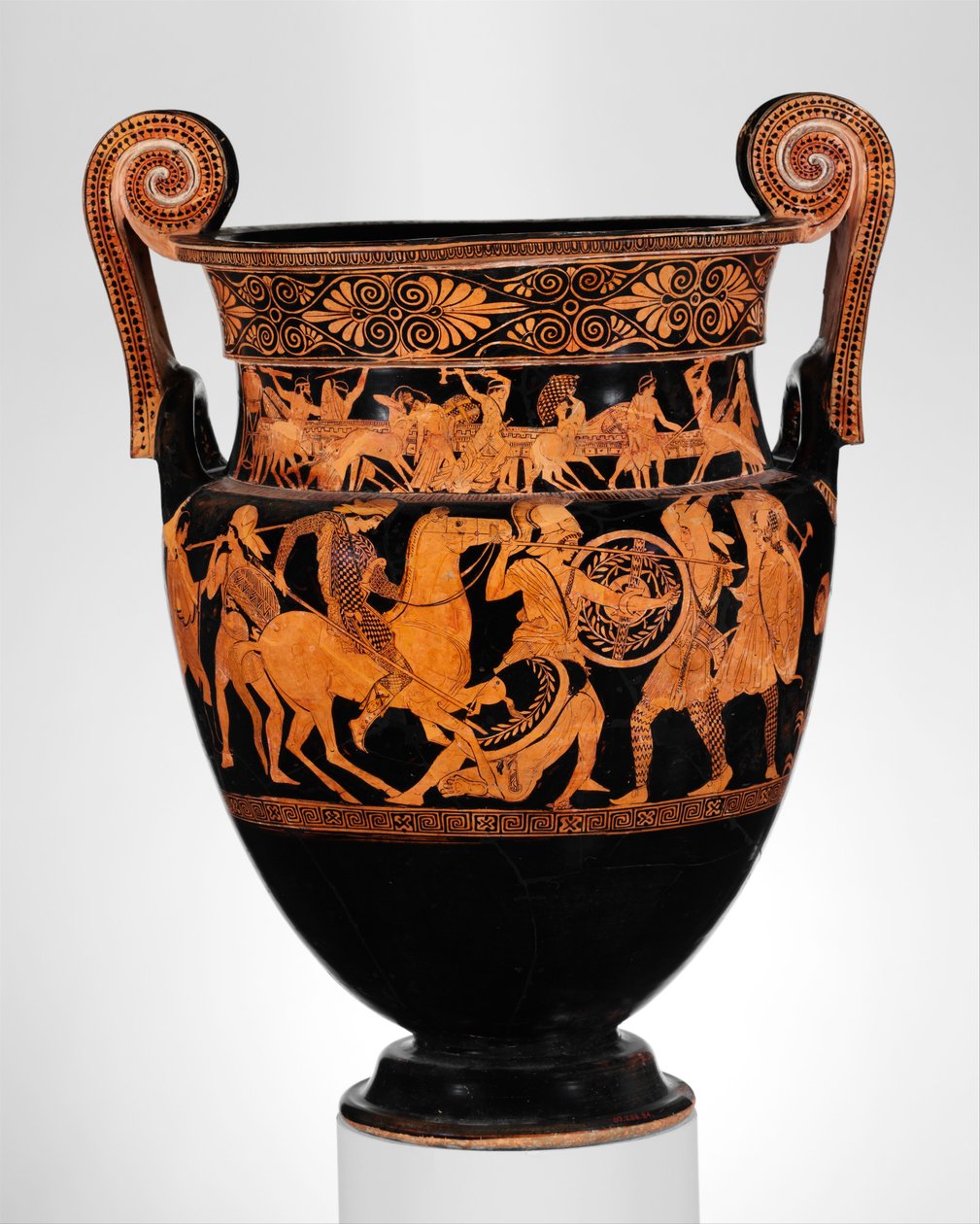 Terracota voluta-krater, c.450 aC (terracota) de Greek
