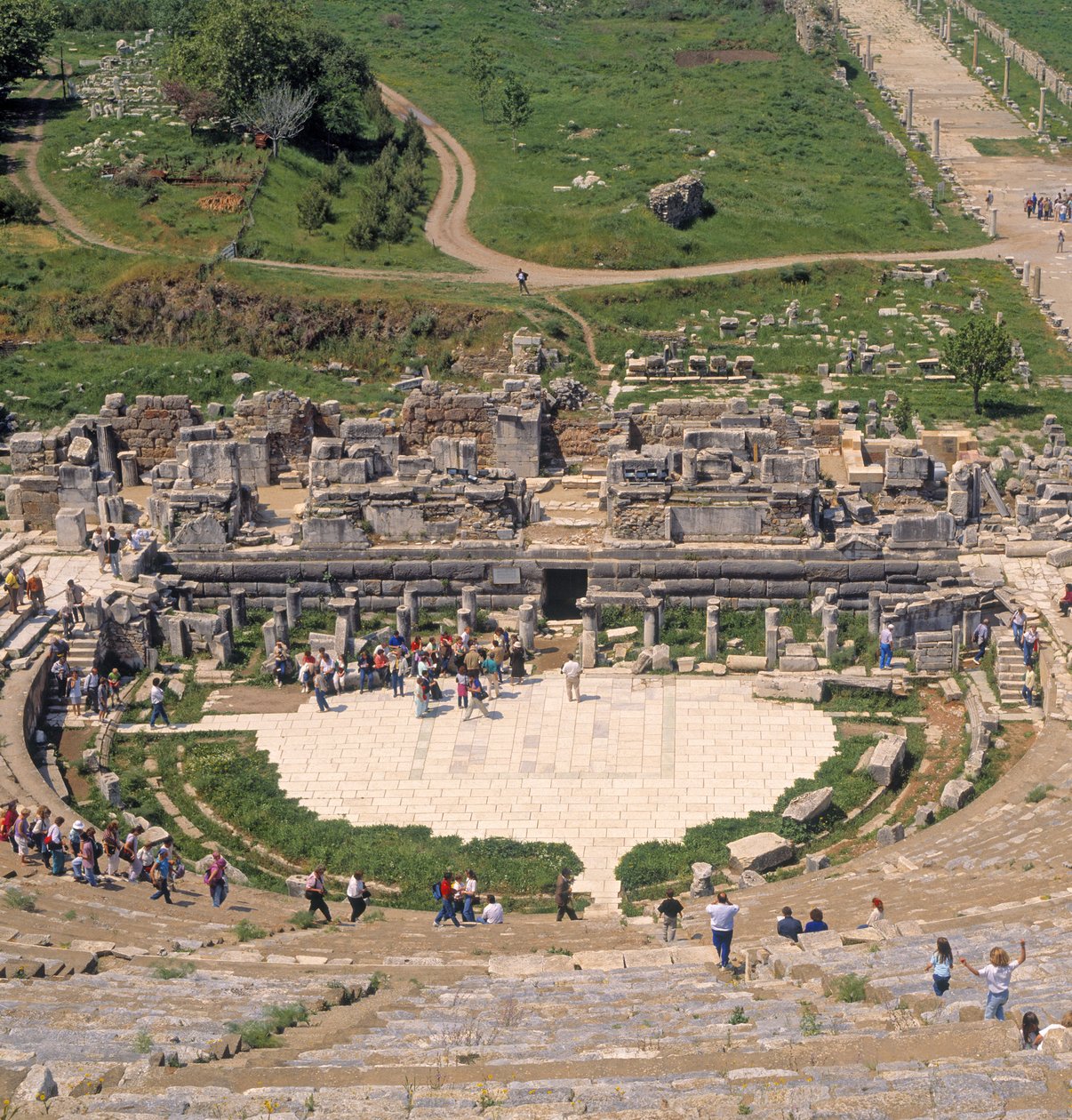 O Grande Teatro, iniciado em 41-54 dC de Greek