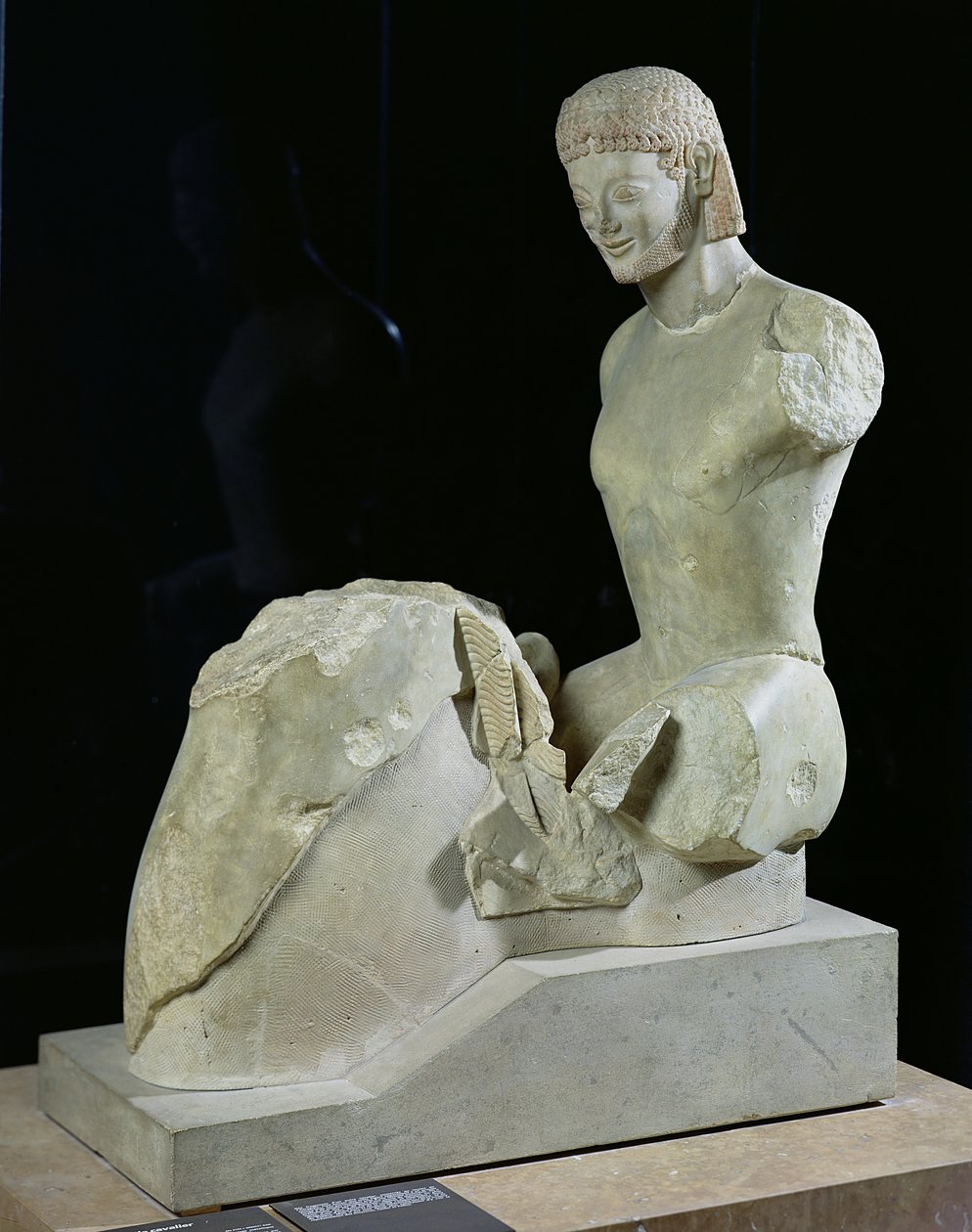 O Rampin Rider, c.550-540 aC (mármore) de Greek