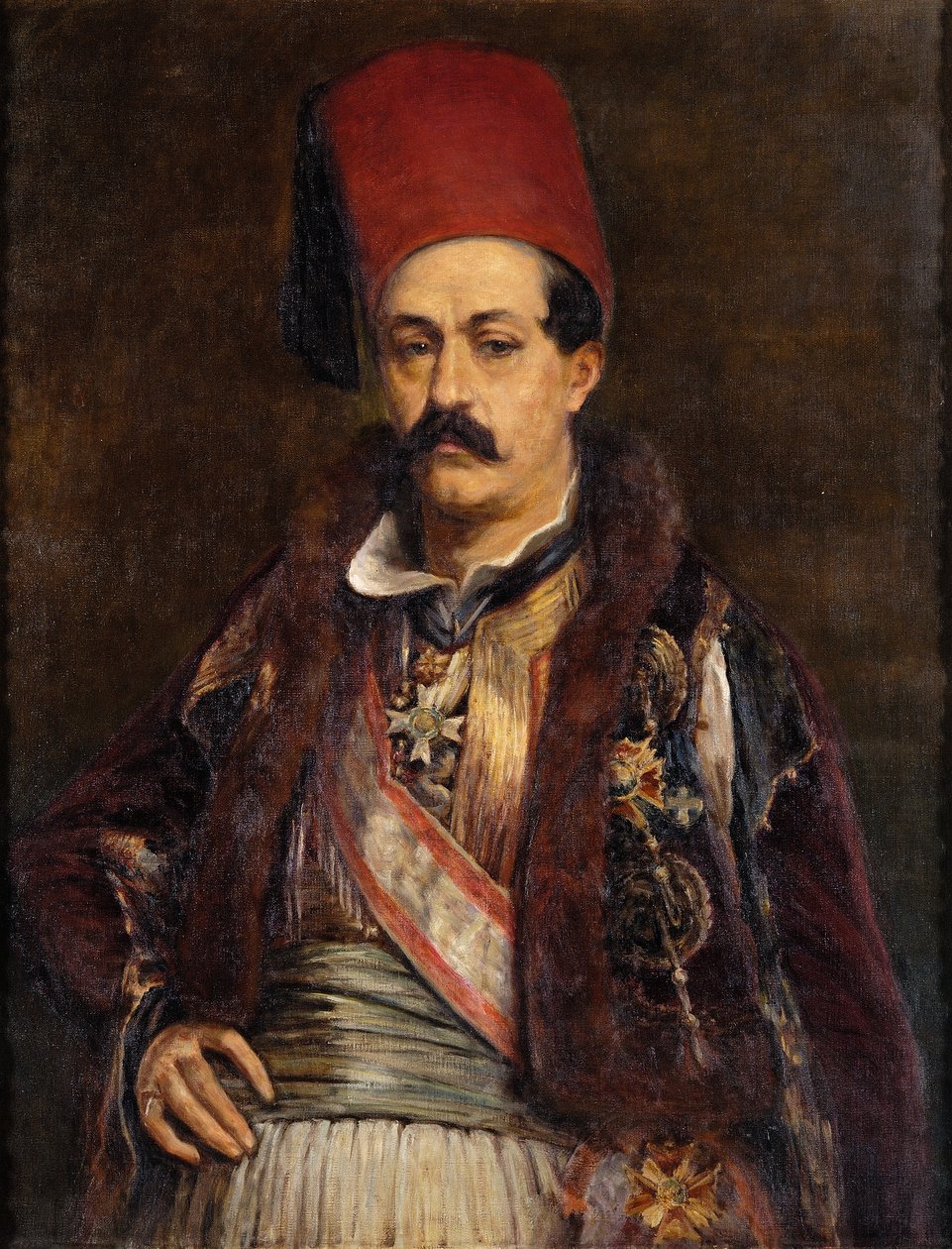 Retrato de Ioannis Kolettis de Greek School