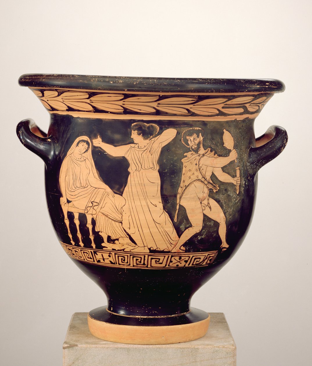 Vermelho-figura Bell Krater, 400-25 BC (cerâmica) de Greek School