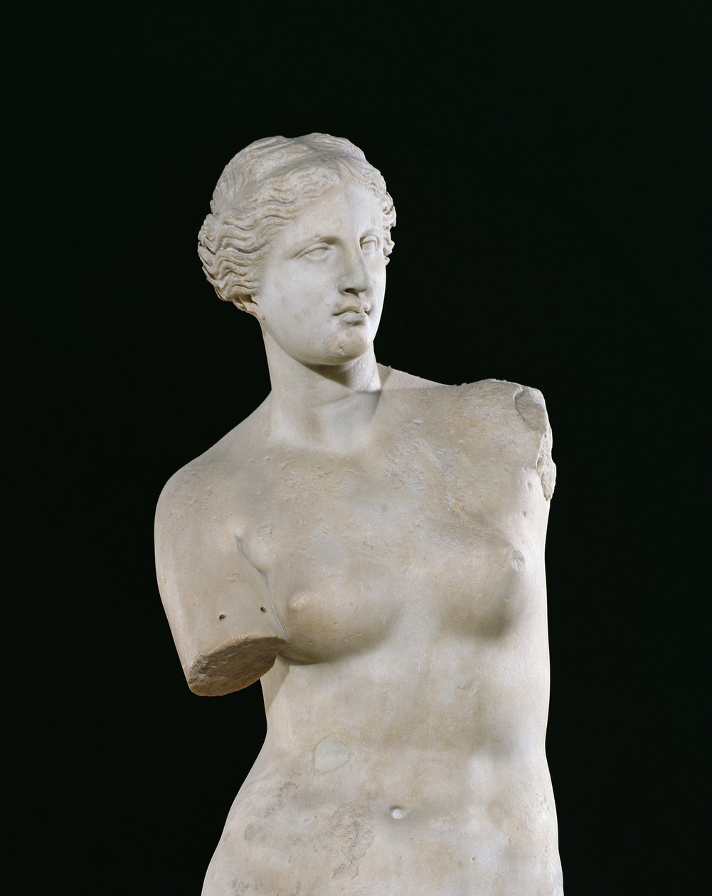 Afrodite, o &39;Vênus de Milo&39;, período helenístico, c.130-100 aC (mármore) (detalhe od 14152) de Greek
