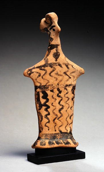 figura de "papadas" boeocianas (terracota) de Greek