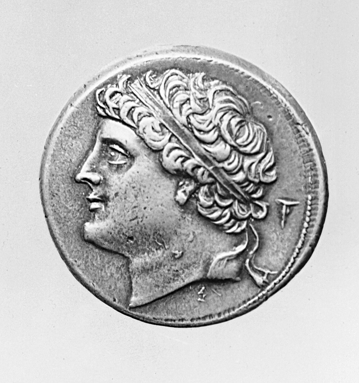Hiero II de Syracuse 300-215 BC metal bw detalhe da foto de 239700 de Greek