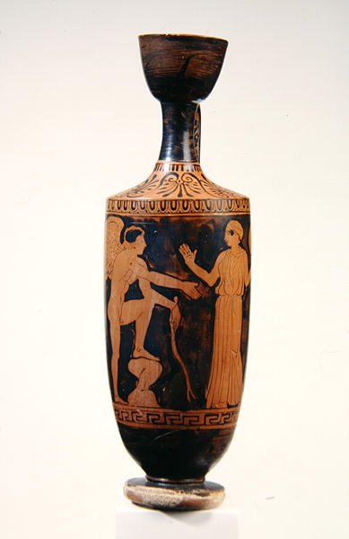 Lekythos, c.425-400 BC (cerâmica) de Greek