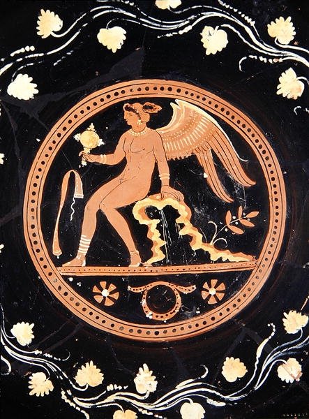 Merrythought Cup, c.330-310 BC (cerâmica) de Greek