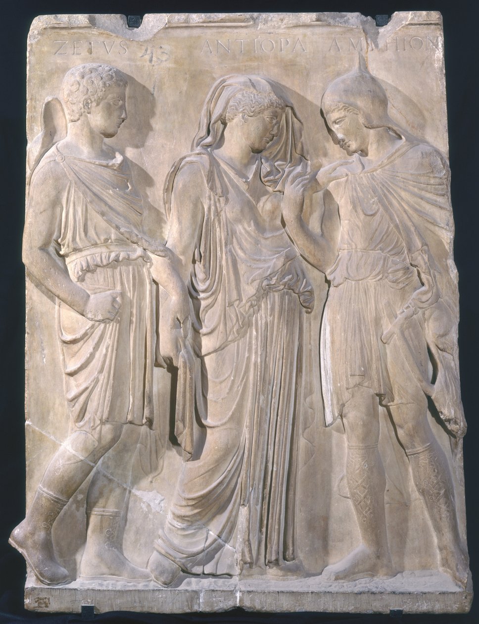 Orfeu, Eurídice e Hermes (mármore) de Greek