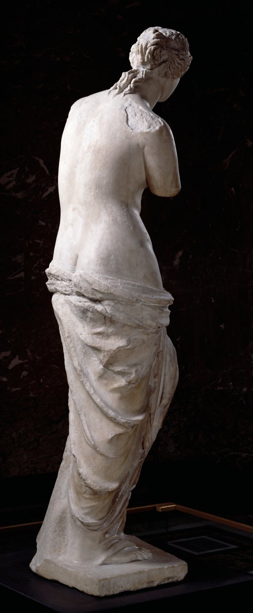 Vista traseira, de, aphrodite, a, &39;Venus, de, Milo&39;, helenistic, período, c.130-100, bc, (marble) de Greek
