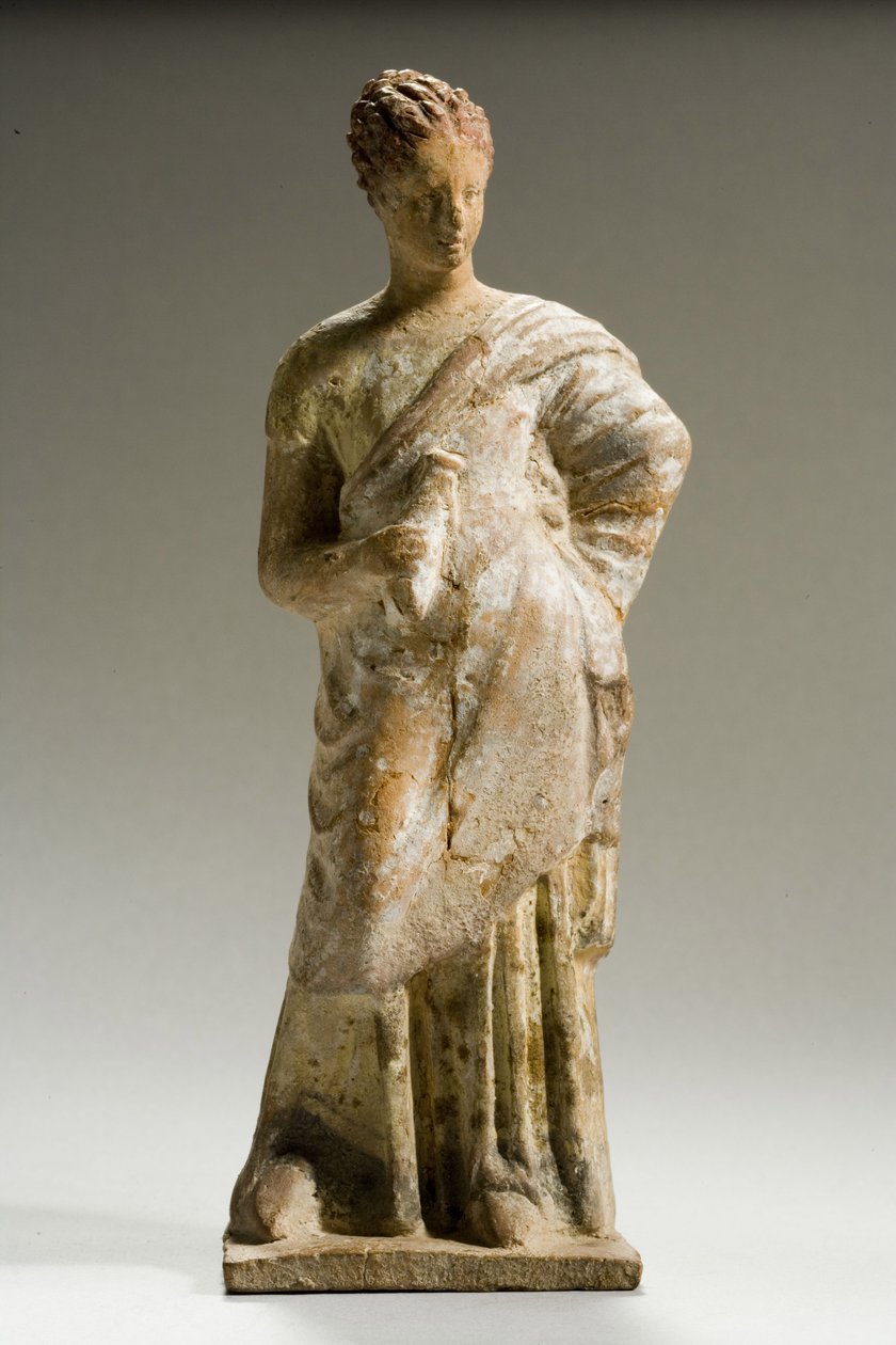 Estatueta de uma mulher, período helenístico, c.3º século aC (terracota) de Greek