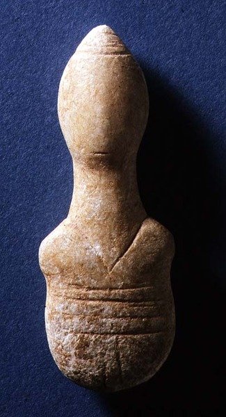 Cycladic Figurine, Naxos, c.3000-2000 BC (mármore) de Greek