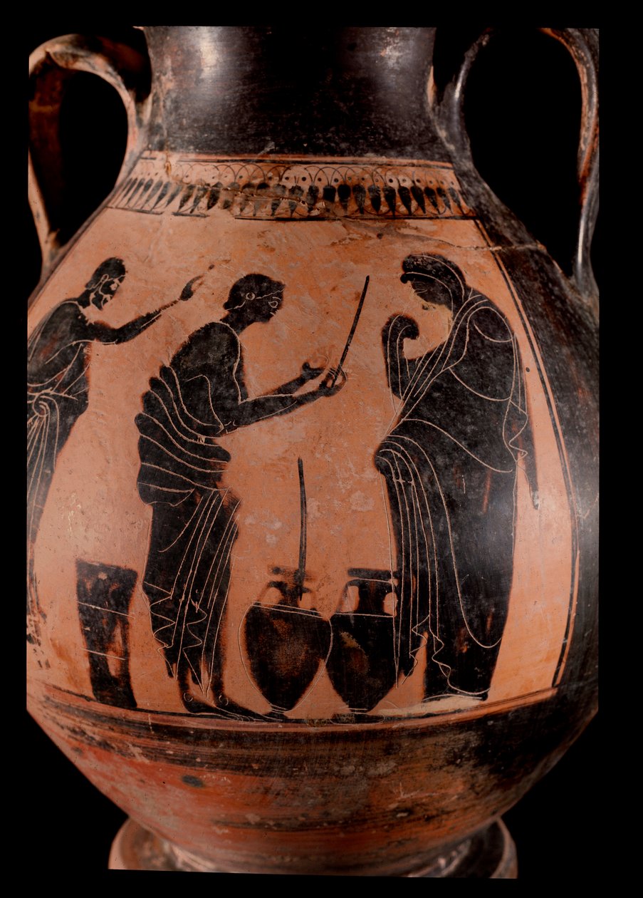 Vendedor de petróleo (vaso de terracota) de Greek
