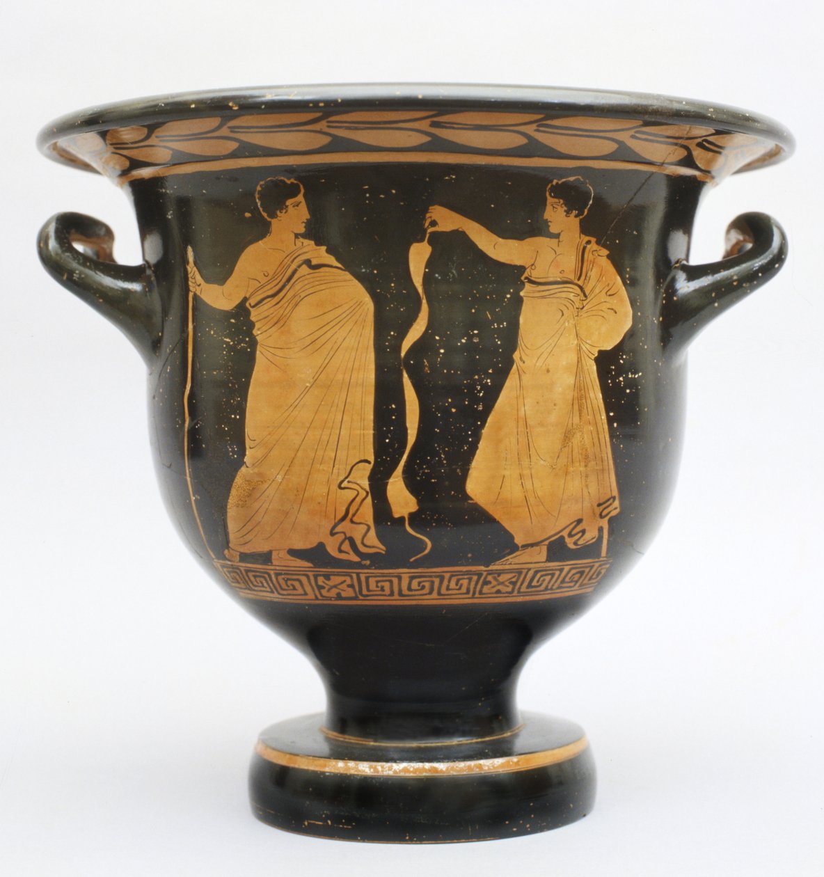 Krater proto-apuliano em forma de sino de Matera, Itália (cerâmica) de Greek School