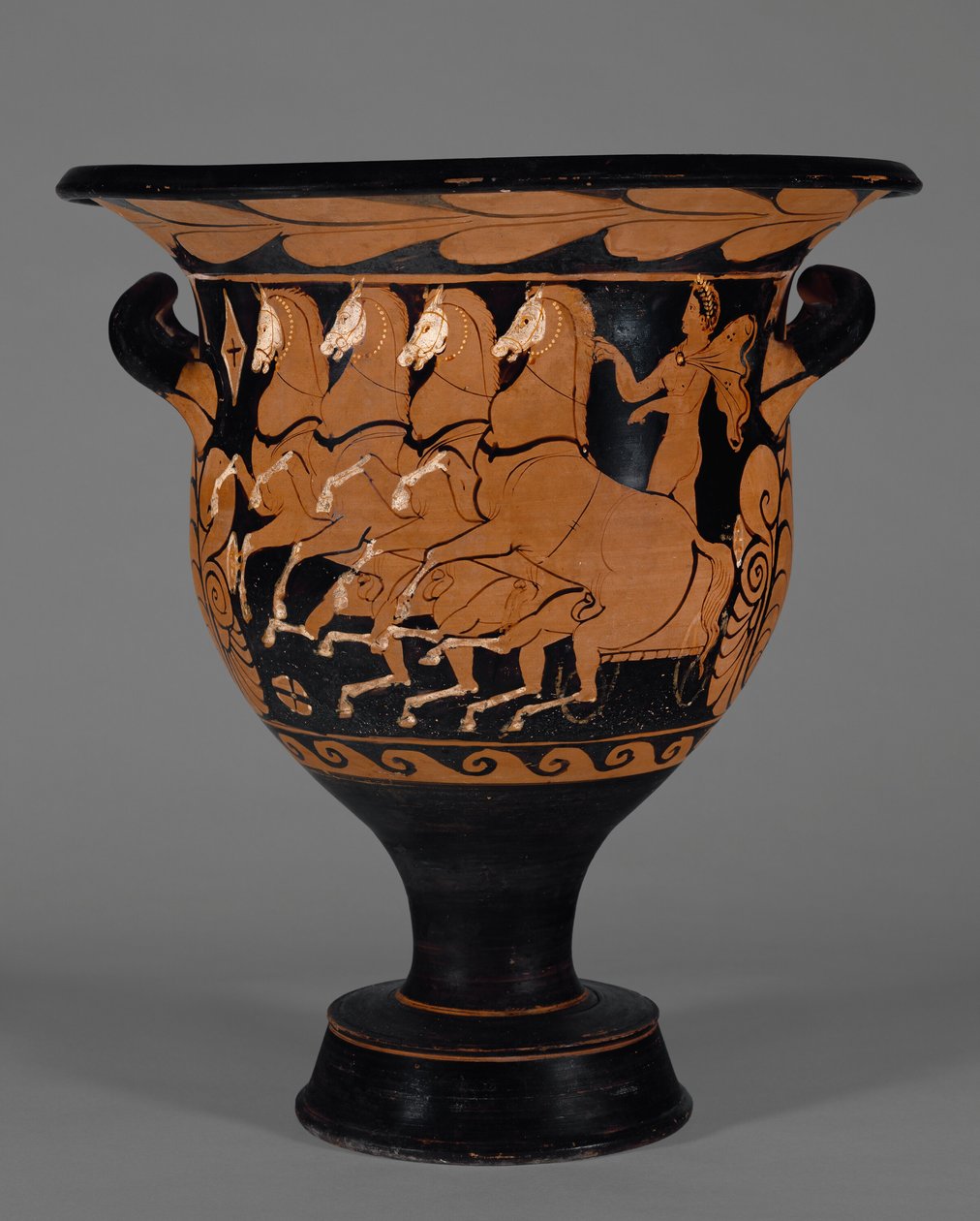 Campanian Bell Krater, c.320 A.C. (terracotta) de Greek School