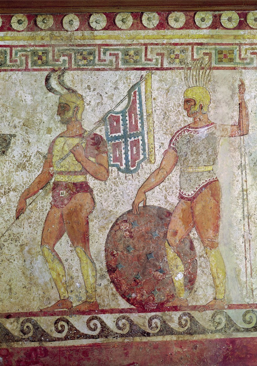 Soldadinhos, tumba de Paestum (ver também 119488) de Greek School