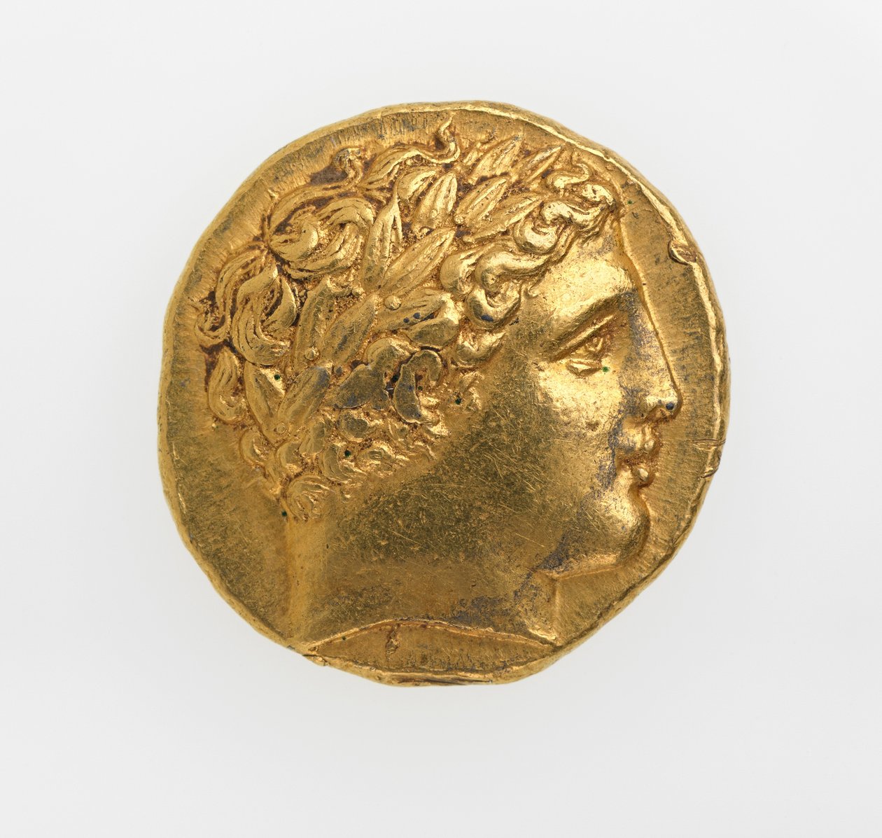 Anverso de um stater de Filipe II da Macedônia, 359-336 aC (ouro) de Greek School