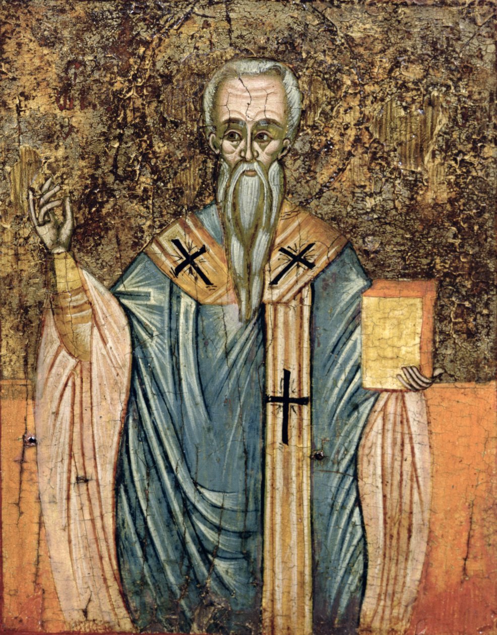 São Cirilo de Alexandria (c.376-444), ícone (têmpera no painel) de Greek School