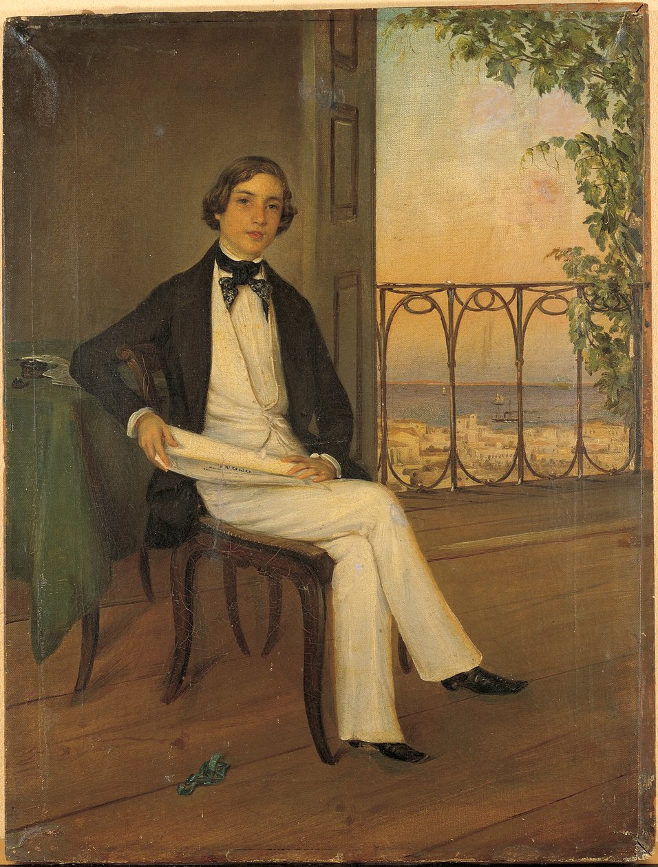 Retrato jovem do jovem rei Otto de Greek School