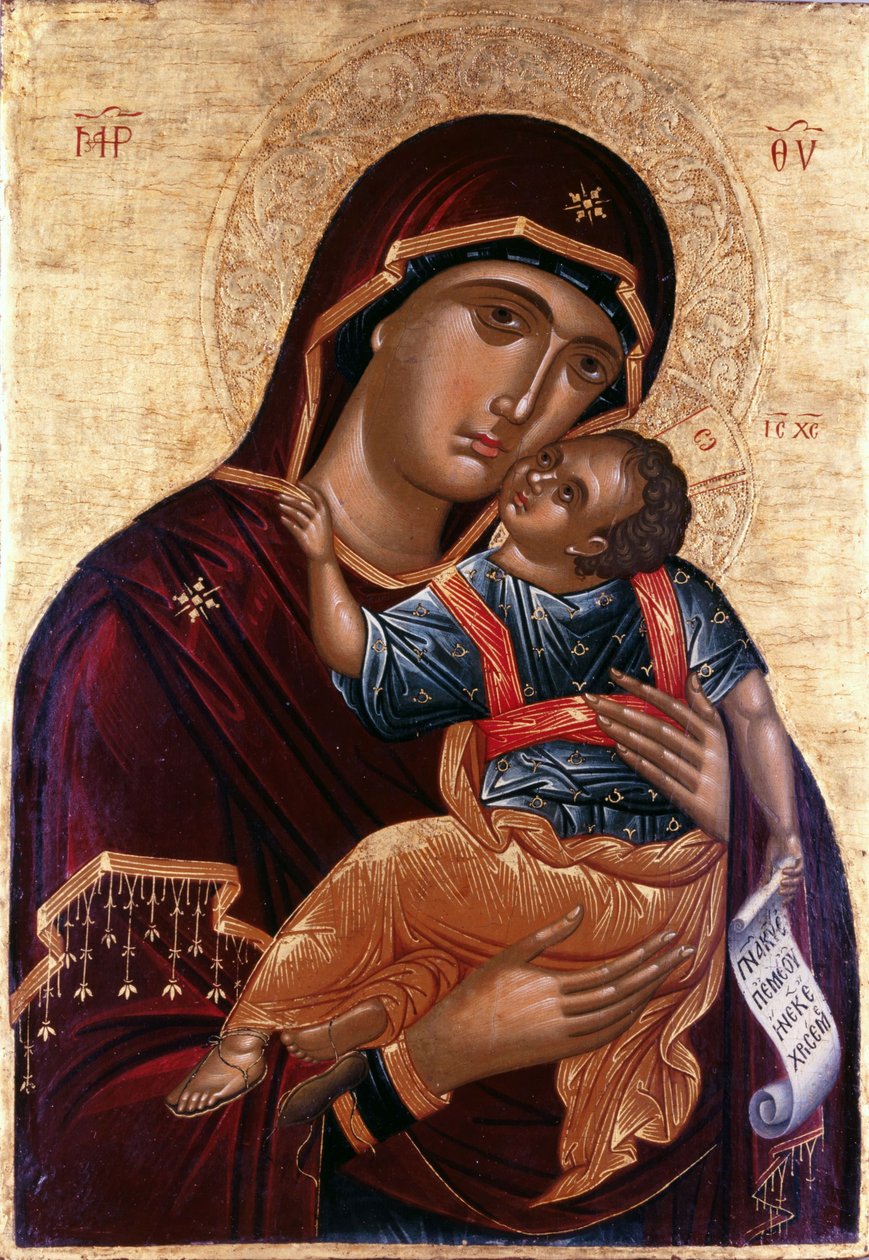 Nossa Senhora da Ternura A Virgem Eleusa de Greek icon
