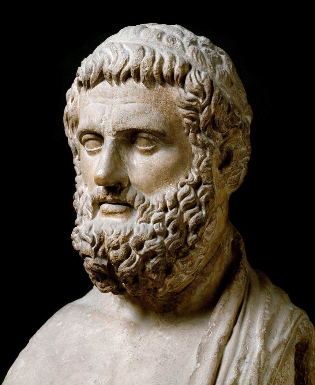 Busto de Sólon (escultura de mármore) de Greek or Roman