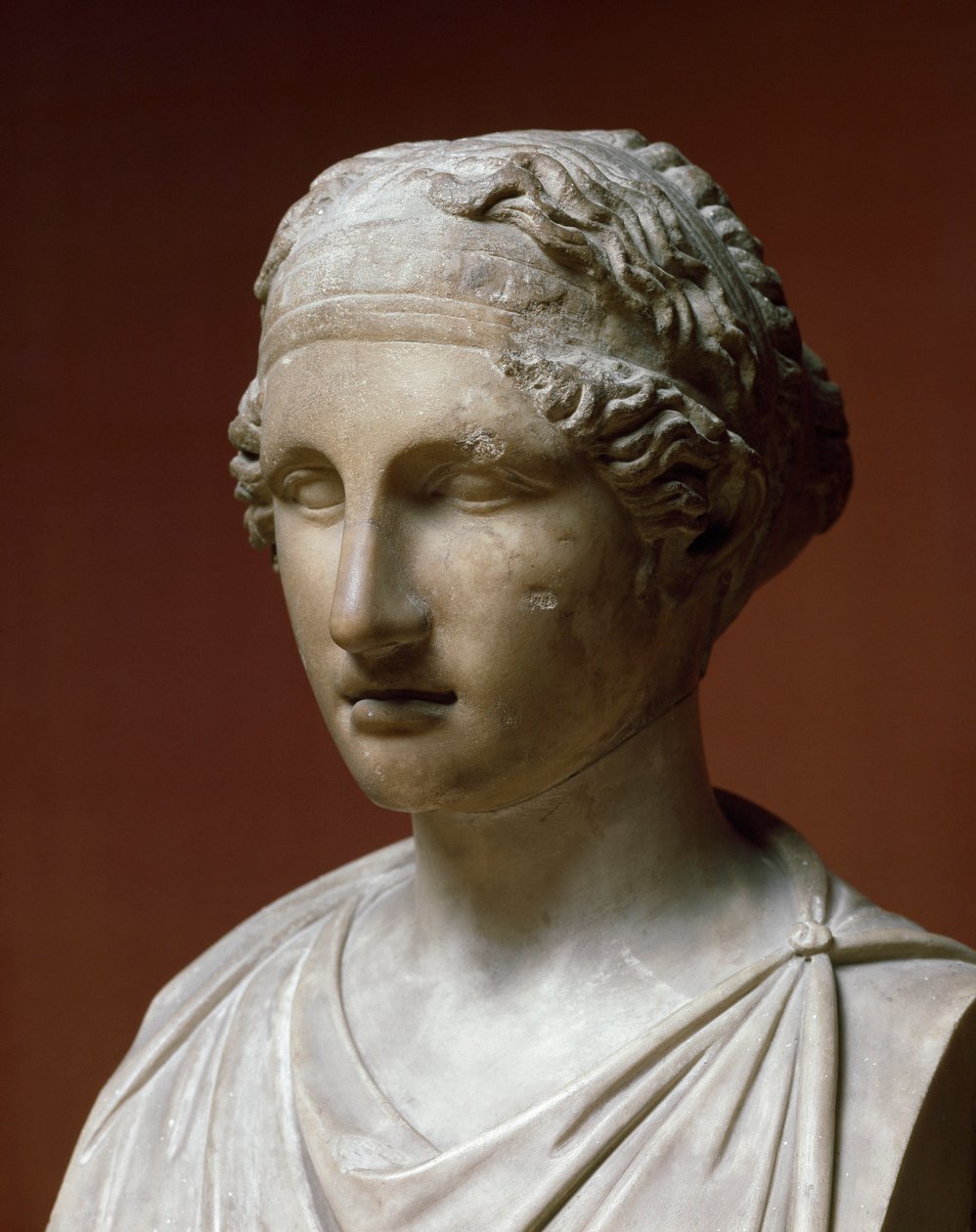 Retrato de Sapho (escultura de mármore) de Greek or Roman