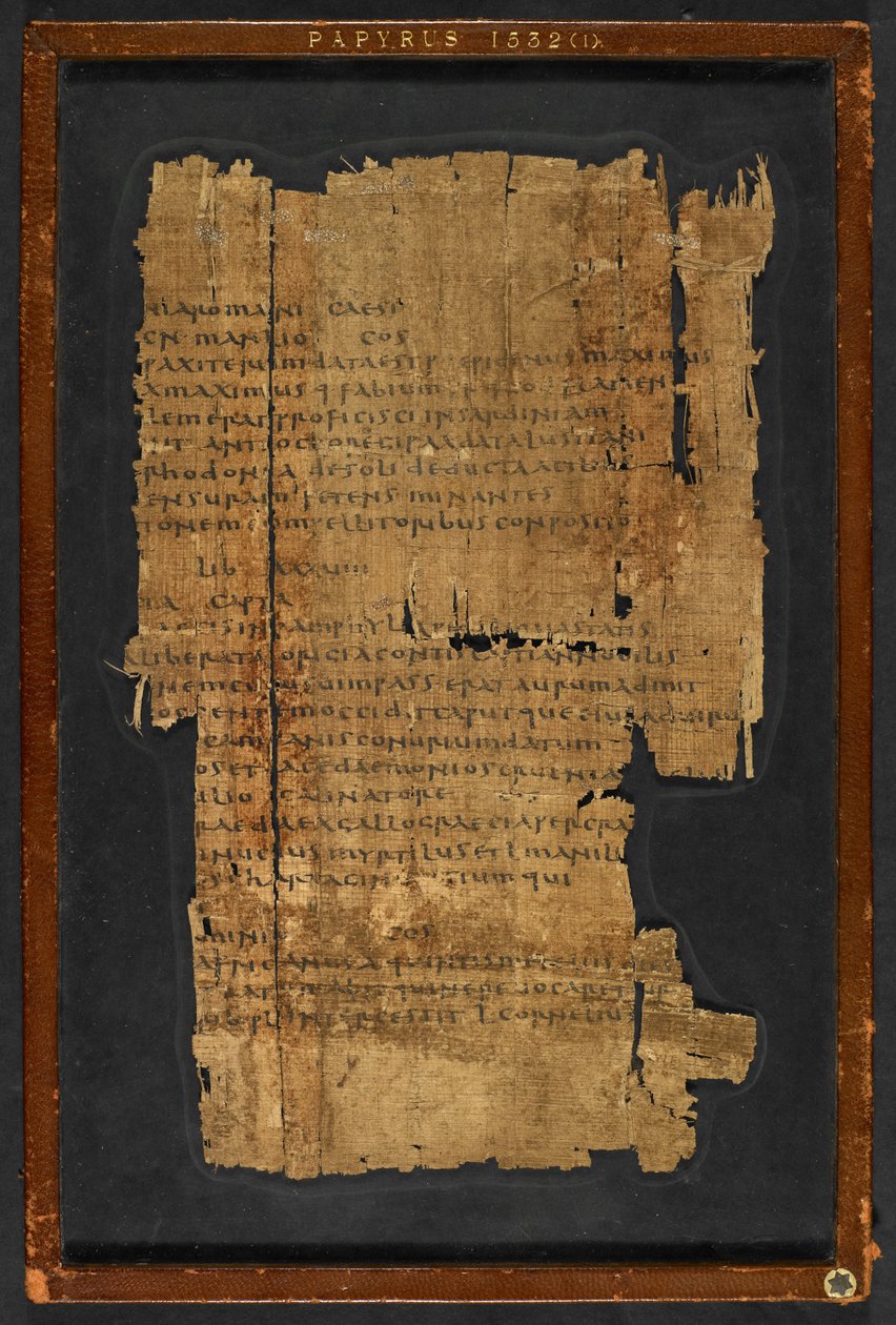 Papiro Inv. n.º 1532, "Epístola aos Hebreus" (papiro) de Greek School