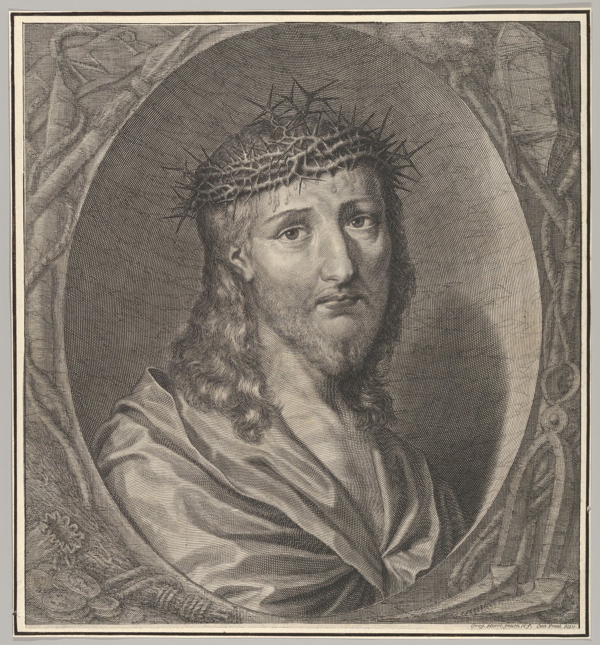 Cristo coroado de espinhos de Gregoire Huret