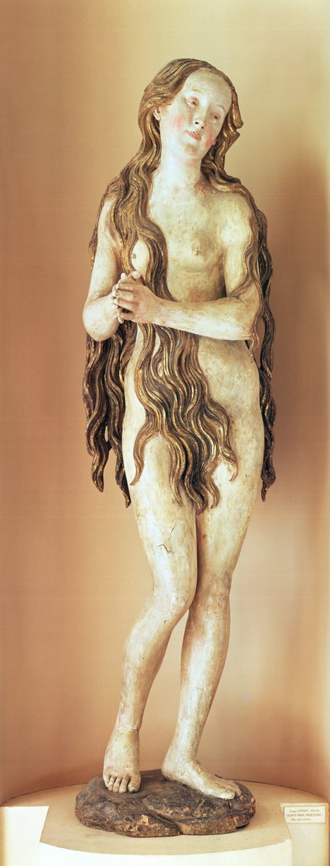 Maria Madalena ou &39;La Belle Allemande&39;, início do século XVI (madeira dourada) de Gregor Erhart