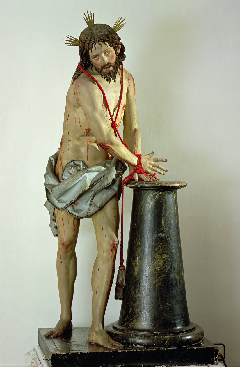 A Flagelação de Cristo (madeira policromada) de Gregorio Fernandez
