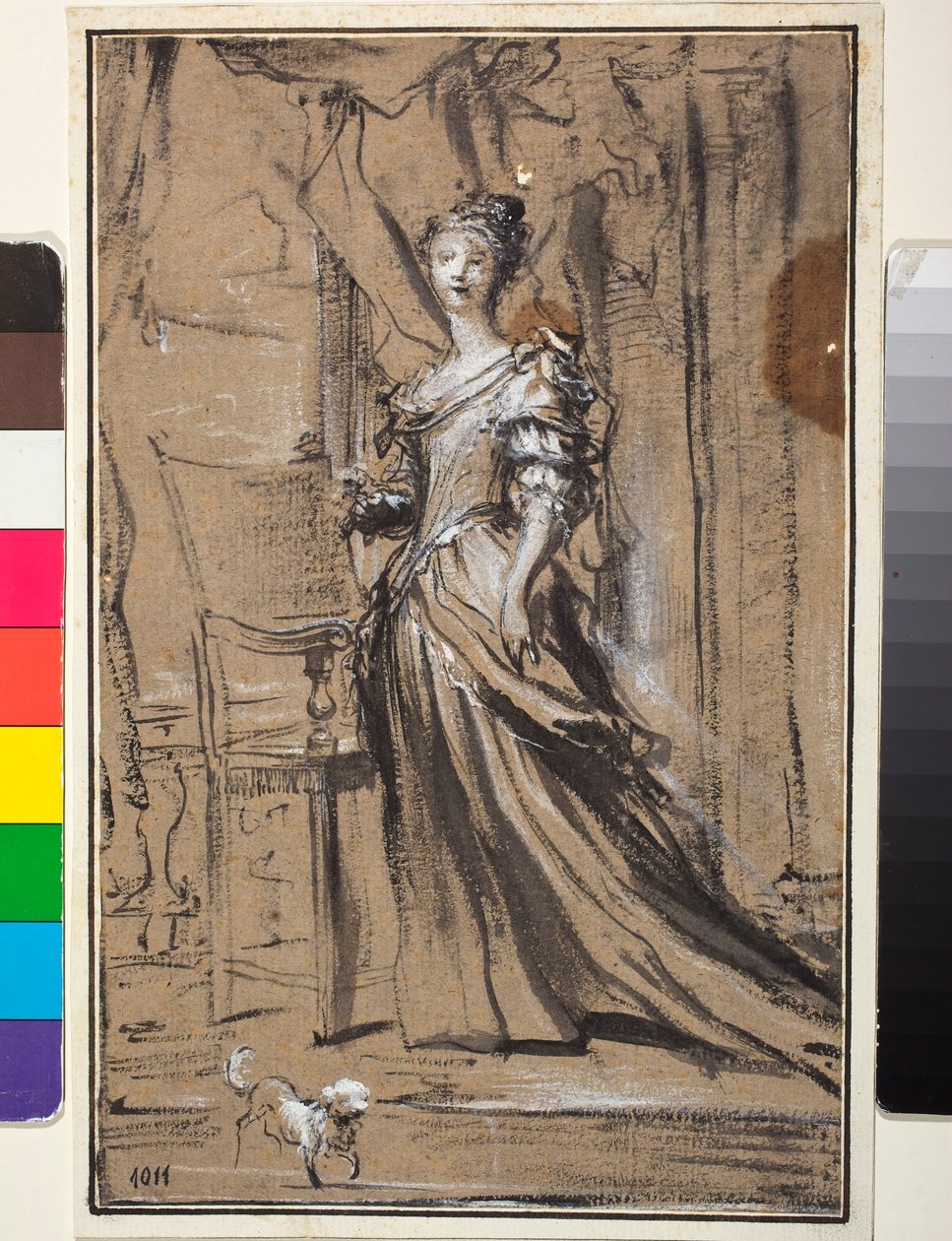 Retrato de uma senhora de Gregorio De Ferrari