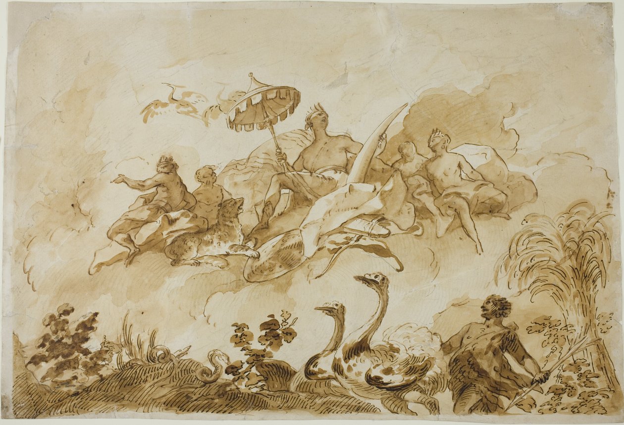 Alegoria da África de Gregorio Guglielmi