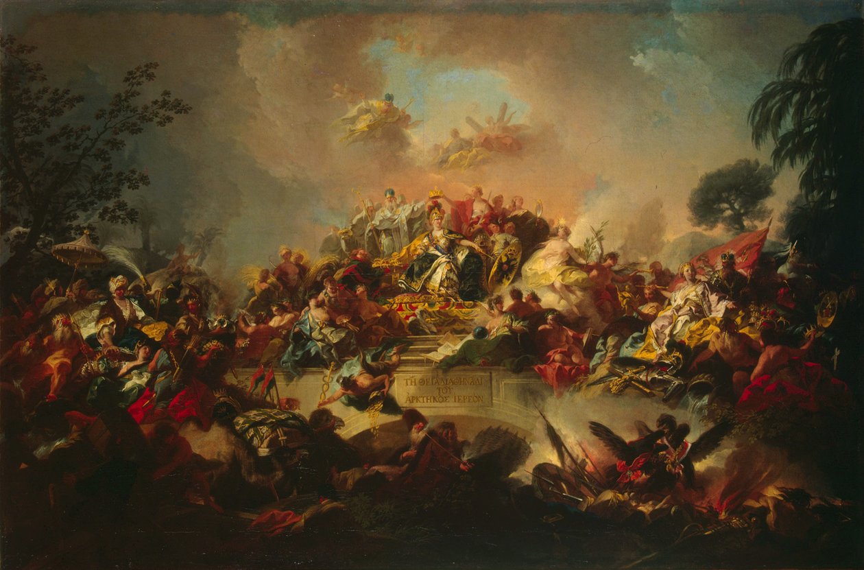 Apoteose do Reino de Catarina II, 1767. de Gregorio Guglielmi