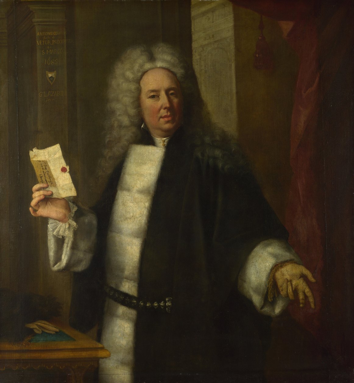 Retrato de Antonio Correr, 1685 de Gregorio Lazzarini