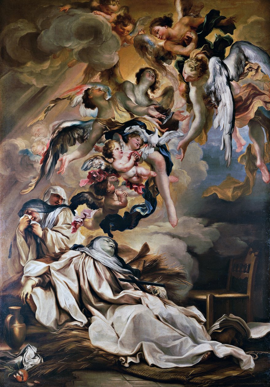 Morte de Santa Escolástica, de Gregorio de