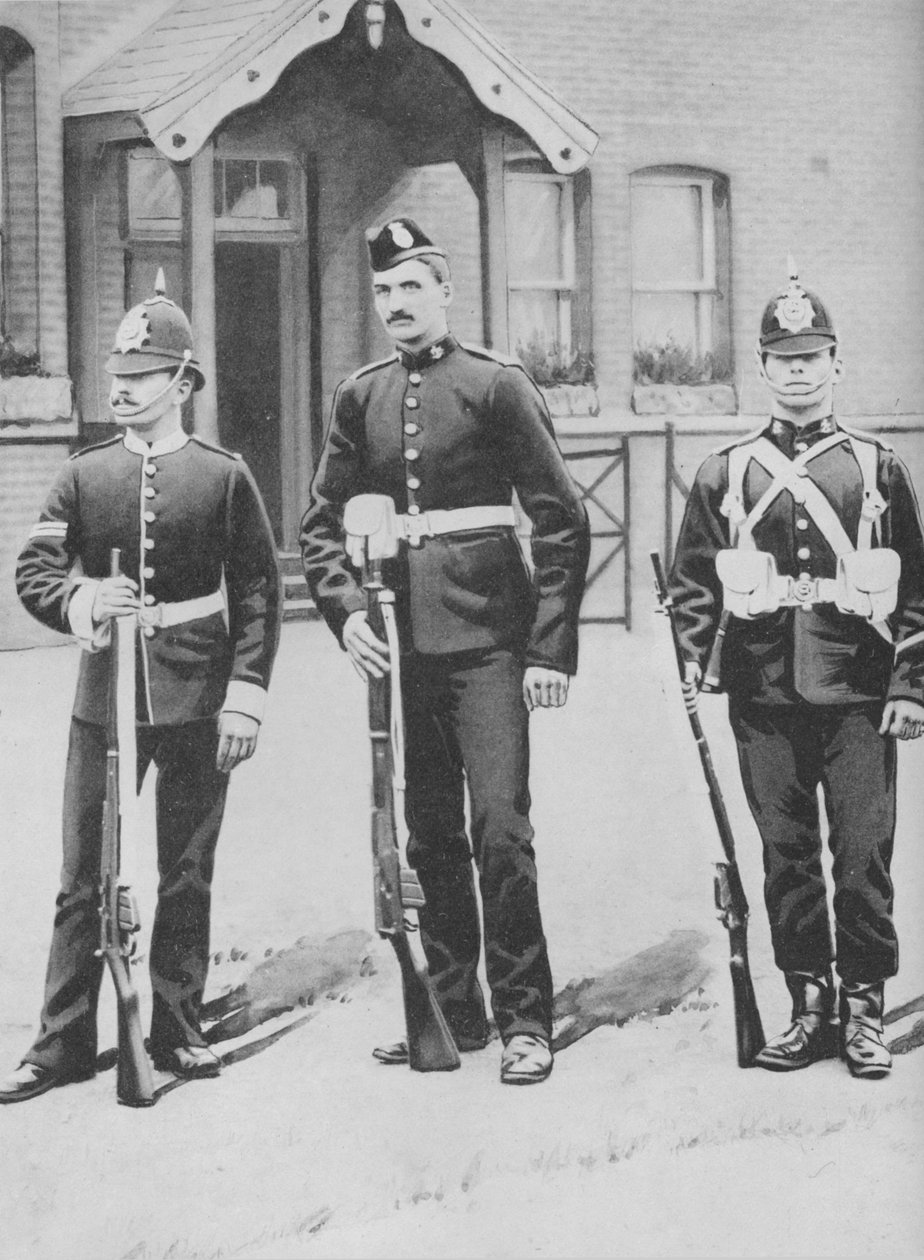 Corporal e Privados, os Buffs, c1880 de Gregory and Co