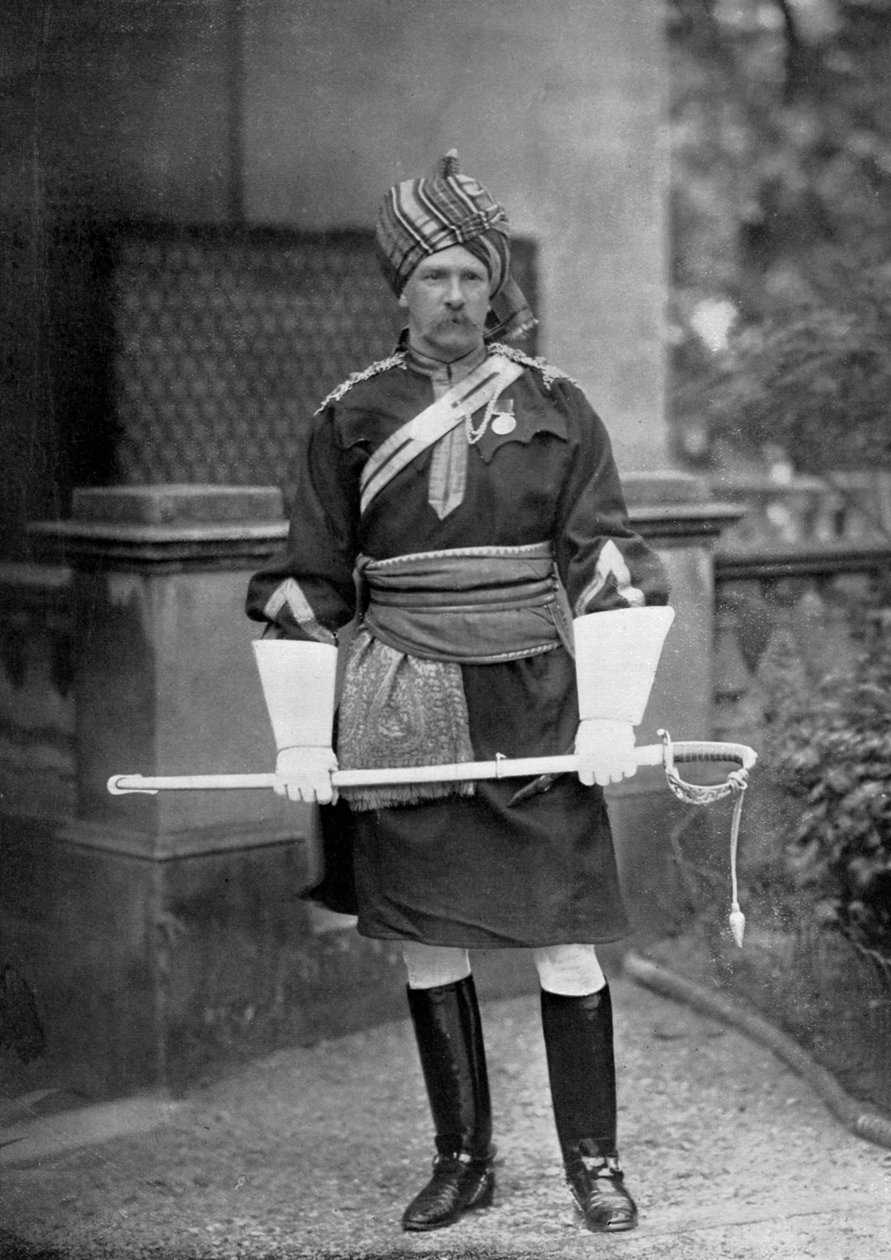 Tenente-Coronel GLR Richardson, comandante do 18o Bengal Lancers, 1896. de Gregory and Co