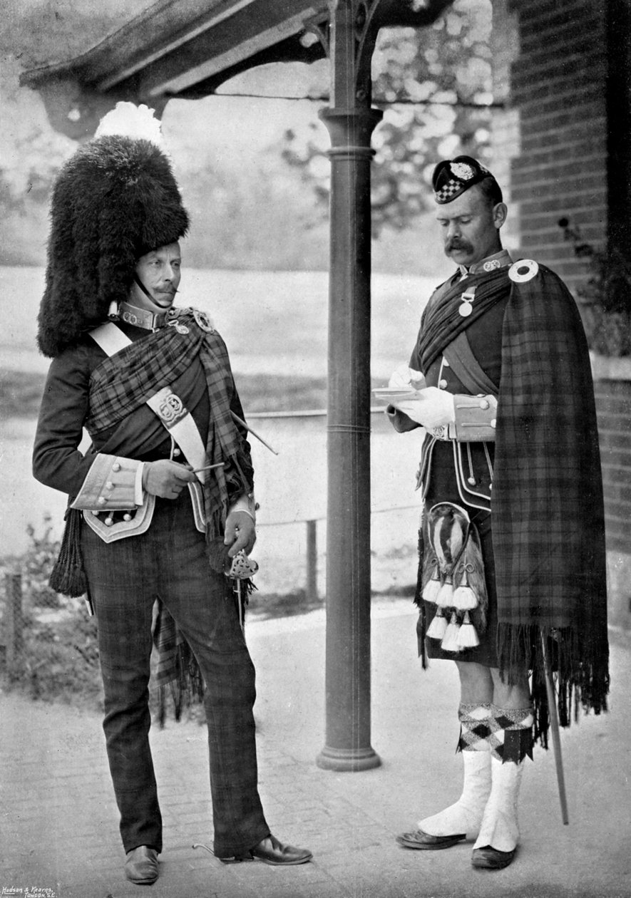 O Coronel do 1º Batalhão Argyll e Sutherland Highlanders, 1896 de Gregory and Co