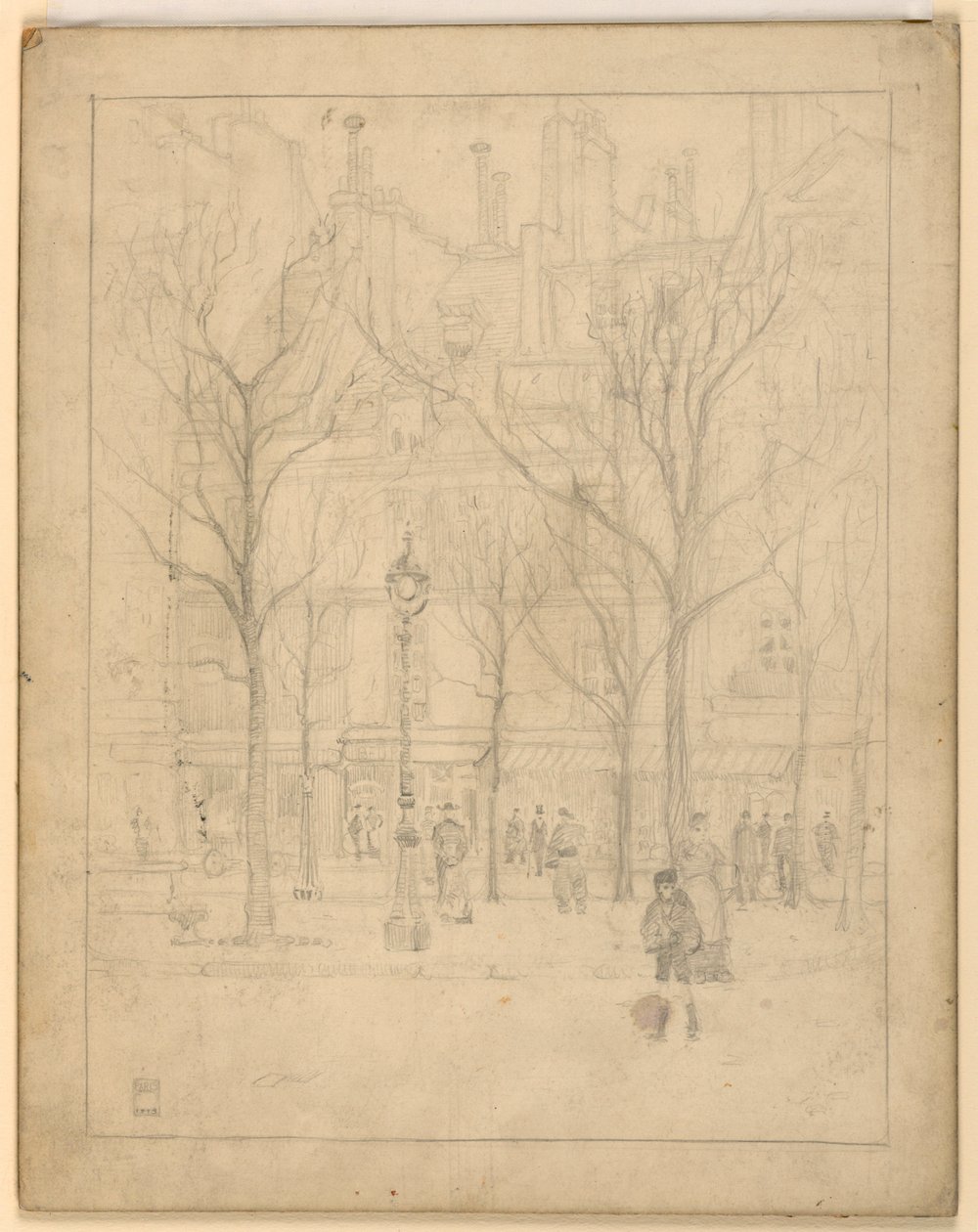Vista de uma rua de Paris de Griffith Baily Coale