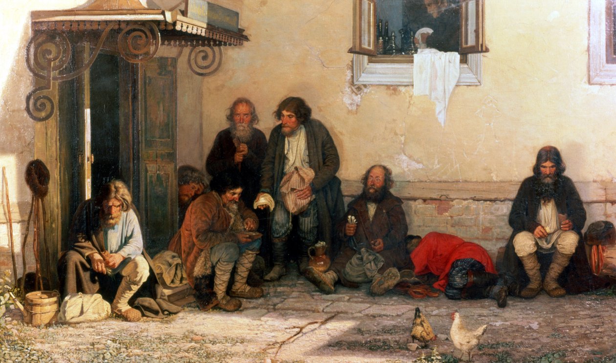 Jantar no Zemstvo, 1872 de Grigori Grigorievich Mjasoedov