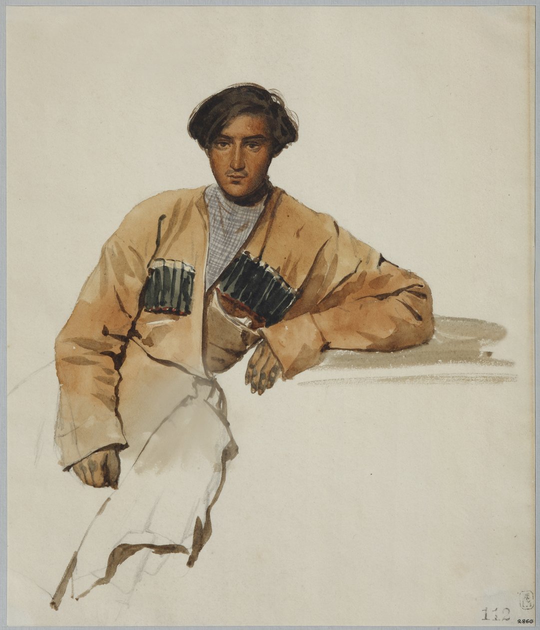 Retrato de Christophor Dmitrievich Sanikidze, 1841 de Grigori Grigorevich Gagarin