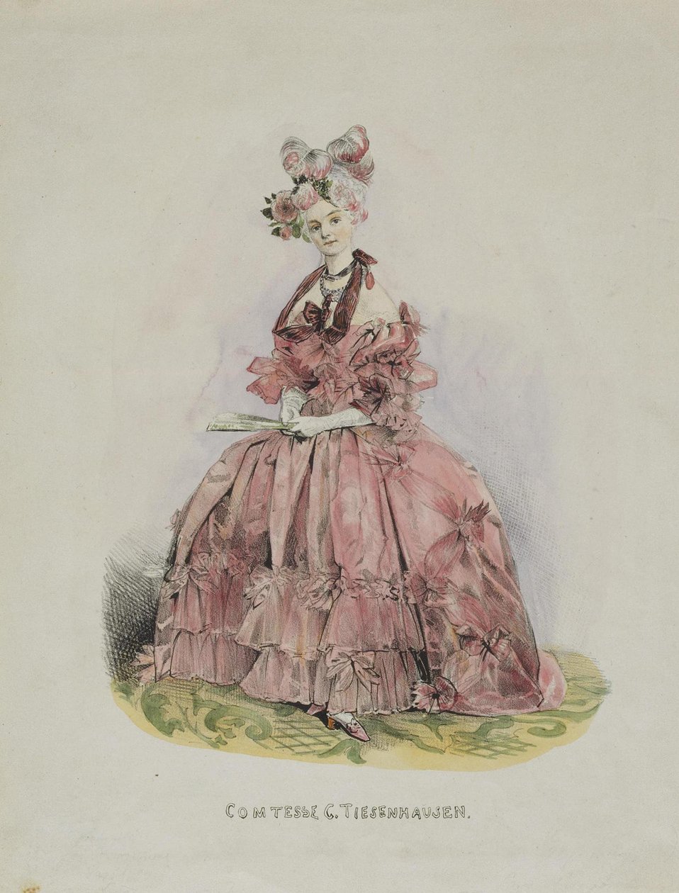 Retrato da condessa Dolly de Ficquelmont 1804-1863, 1831-1840 de Grigori Grigorevich Gagarin